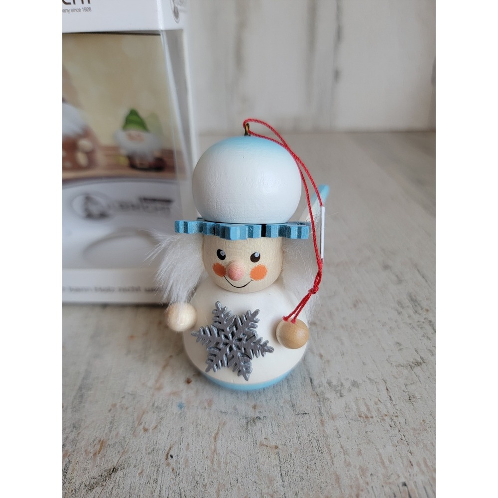 Ulbricht vintage white angel snowflake ornament Xmas religious home decor